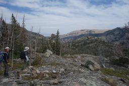 Arrow mountain in the sun, with bob and stanley [sat sep 4 14:49:06 mdt 2021]